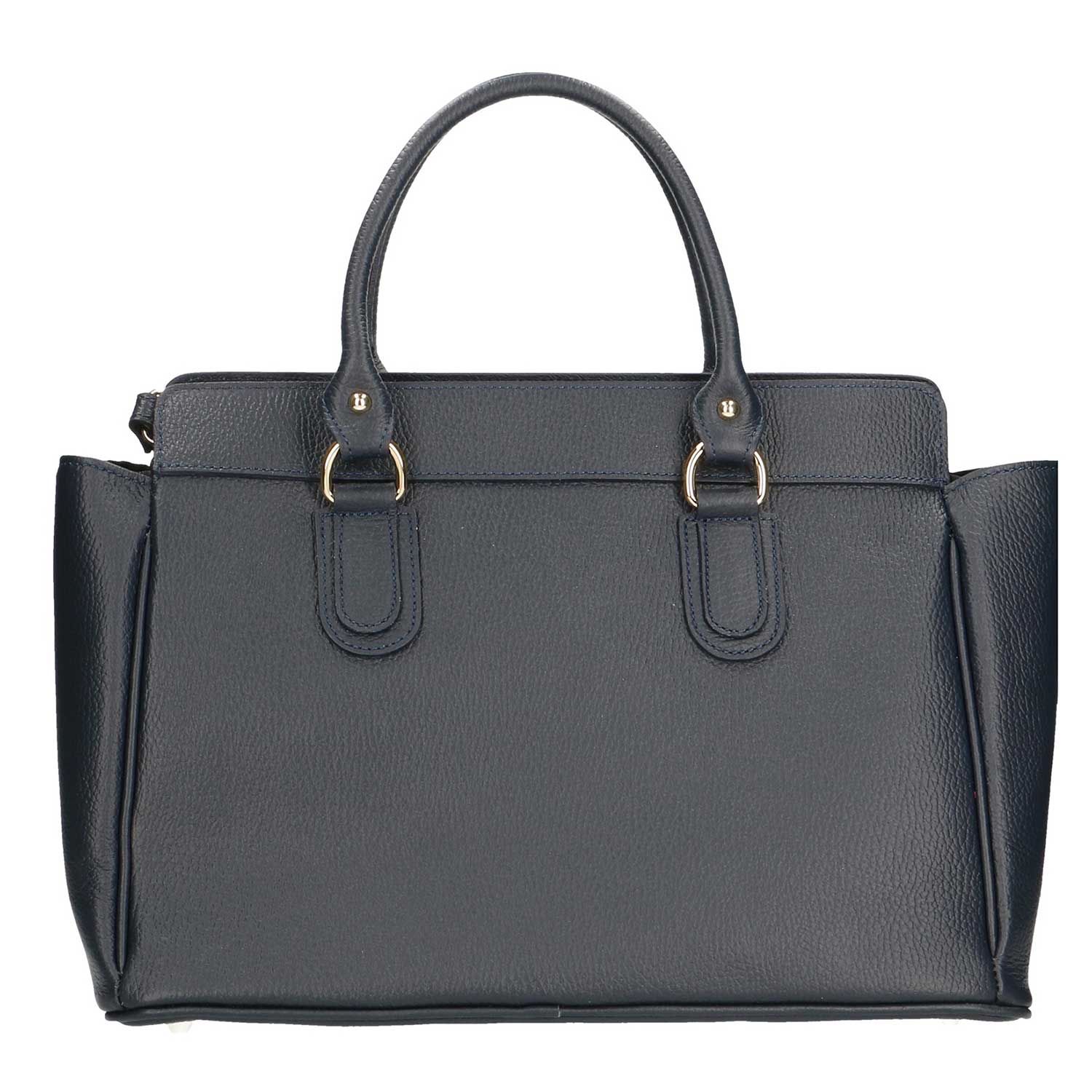 Large Women's Handbag with Leather Pendant - 80048