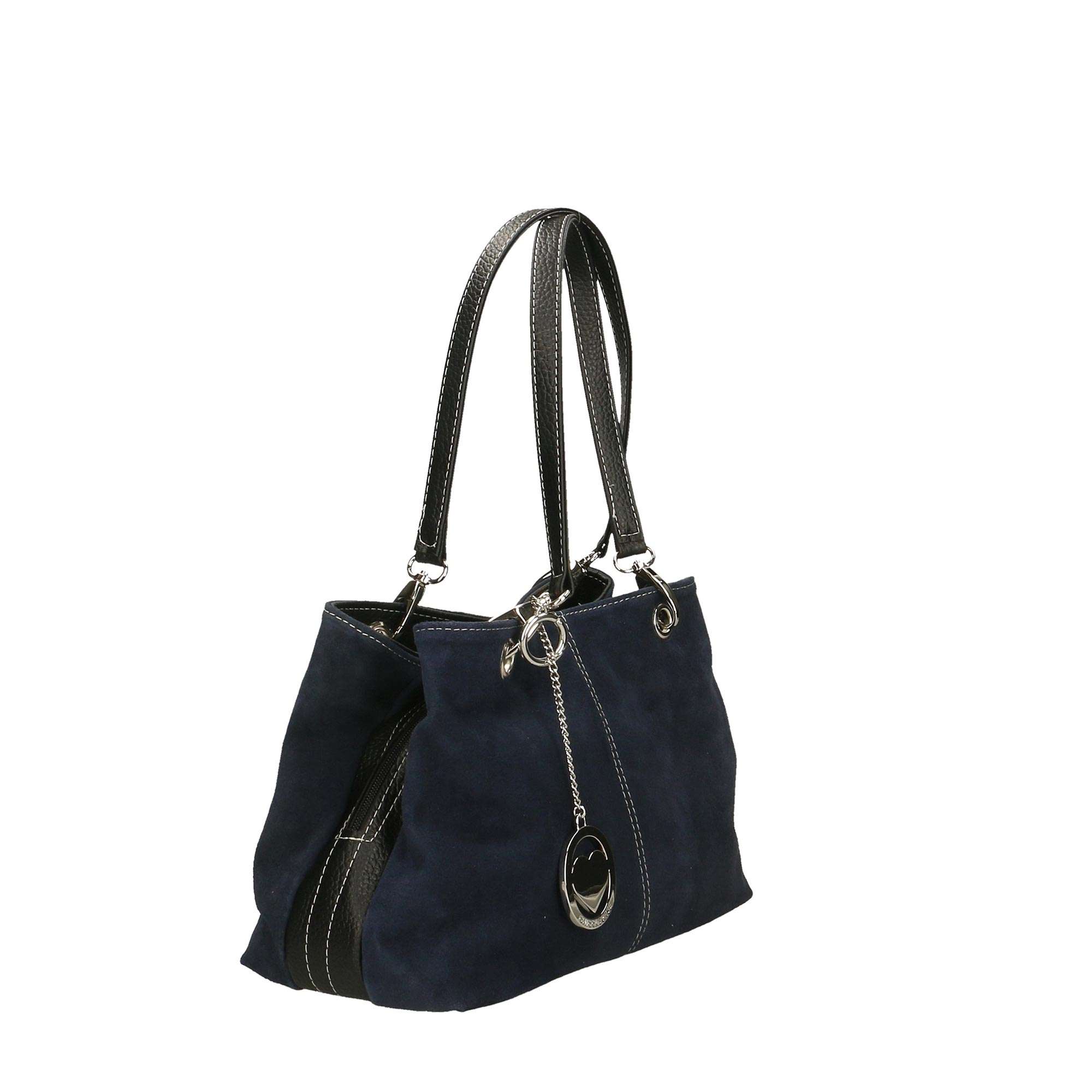 Women's Handbag in Suede - 32x20x14 cm - 10028