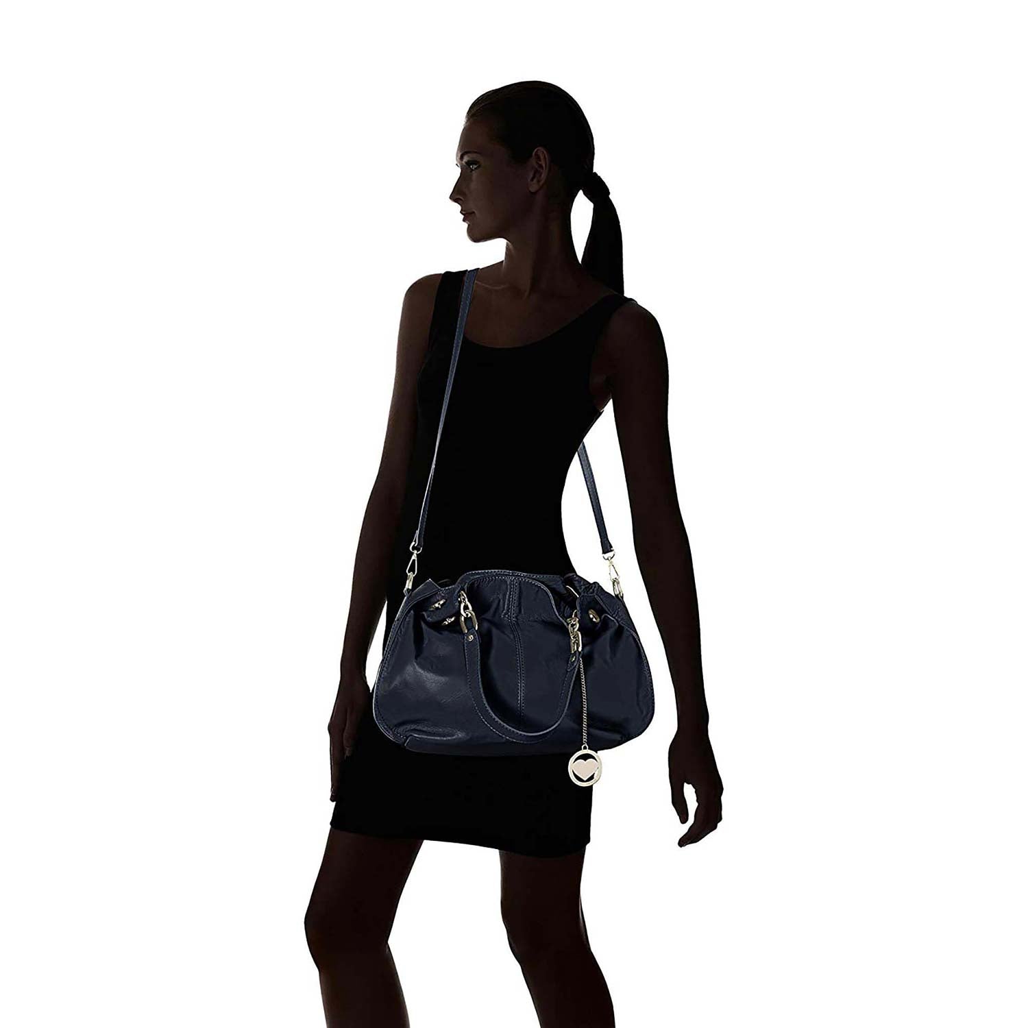 Women's Shoulder Bag in Genuine Leather - 3305