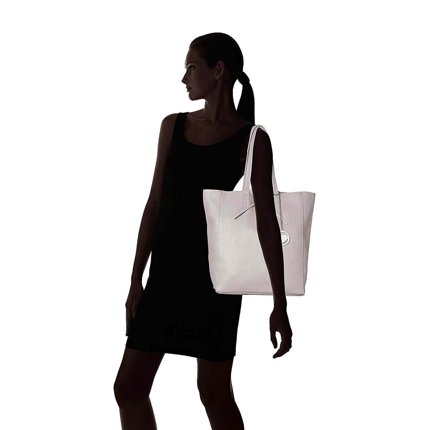 Women's Shoulder Bag with Lacing - 3328