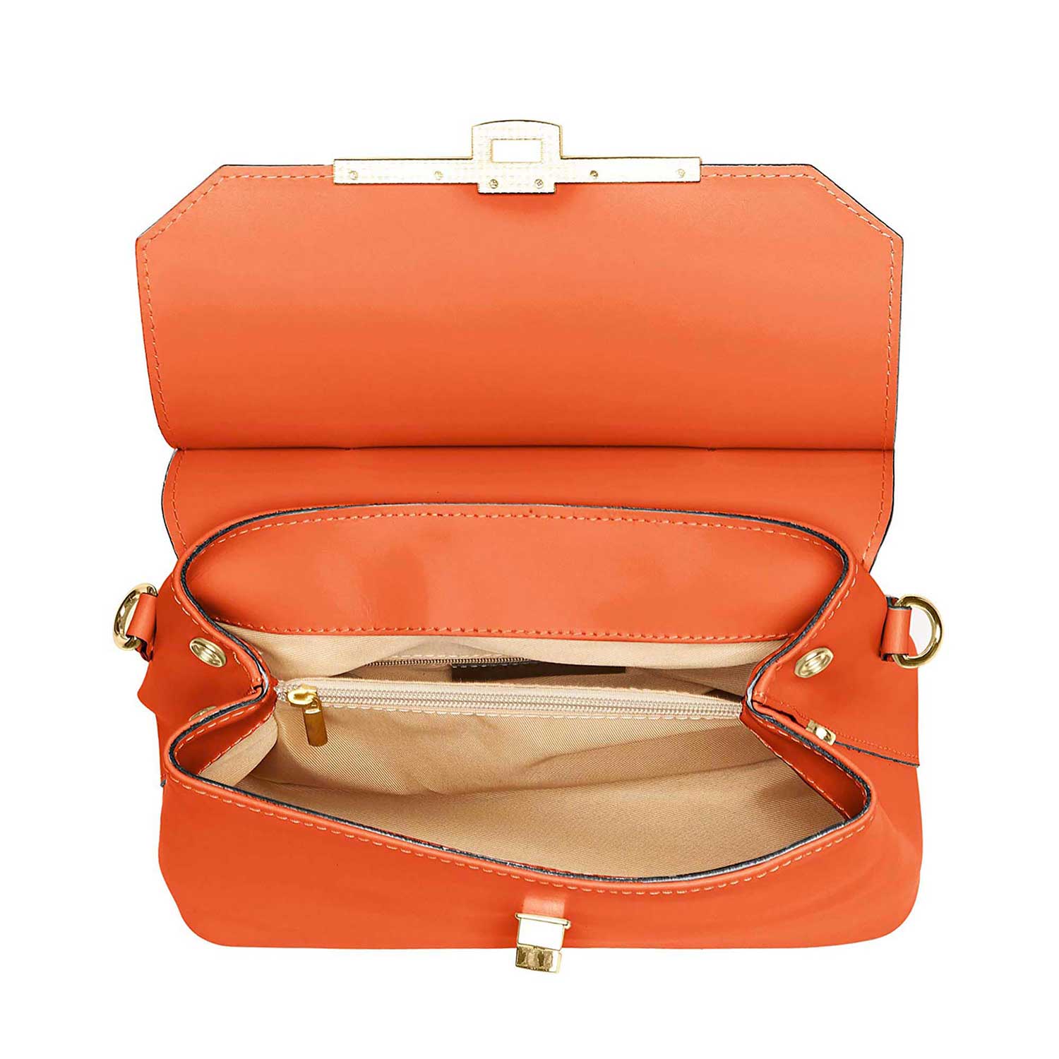 Women's Handbag in Genuine Leather - 7708