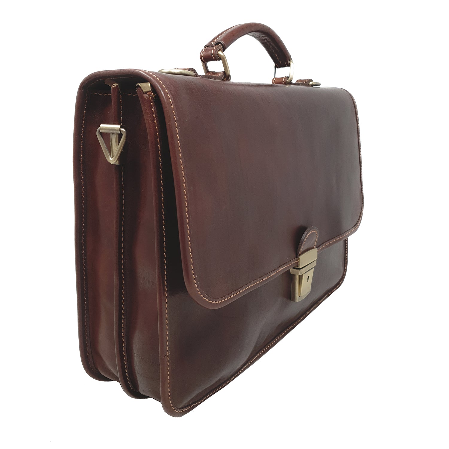 Leather Briefcase Document Holder for Men - 39x29x10 Cm - G224