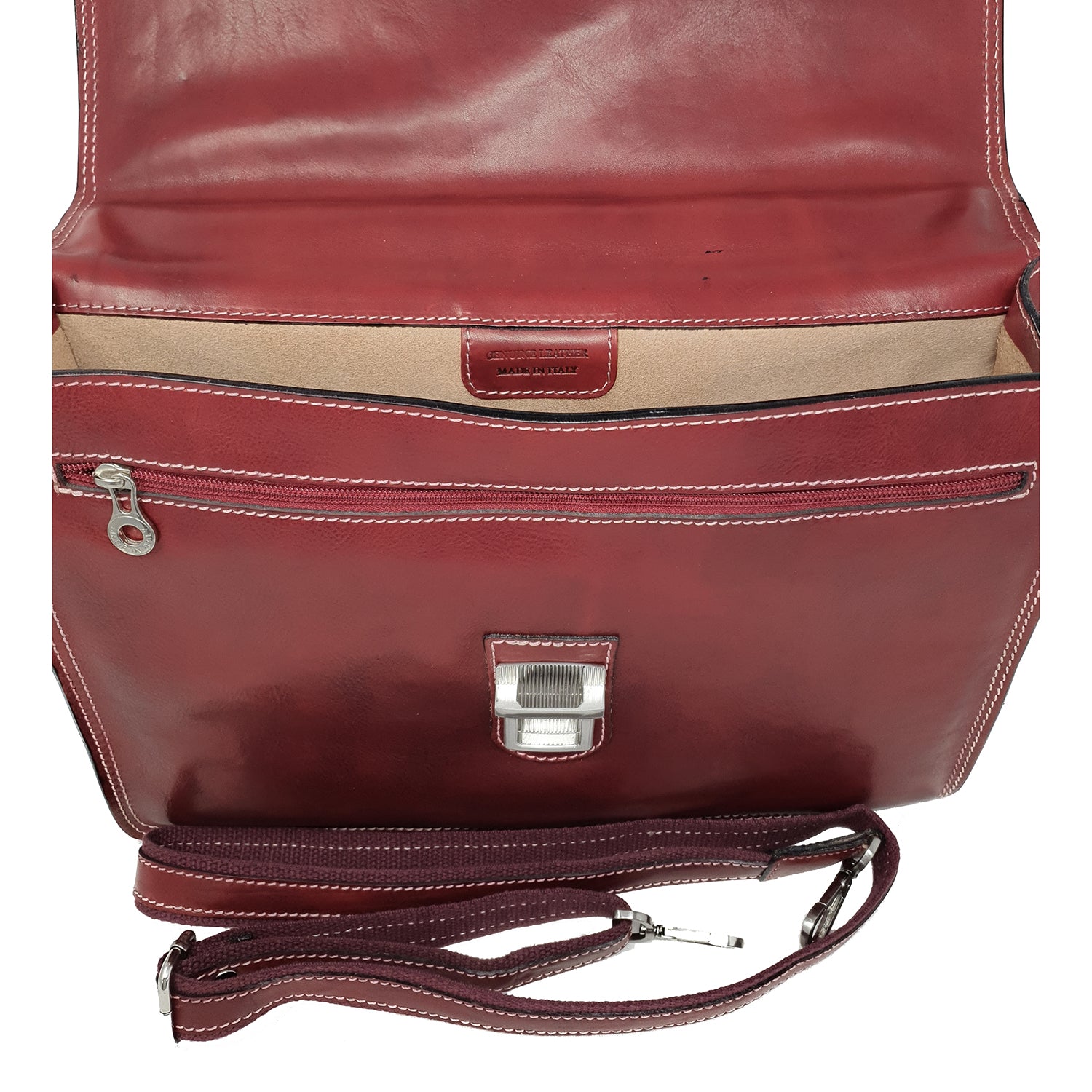 24-Hour Work Bag Men's Document Holder Leather Briefcase - 39x29x8 Cm - G904