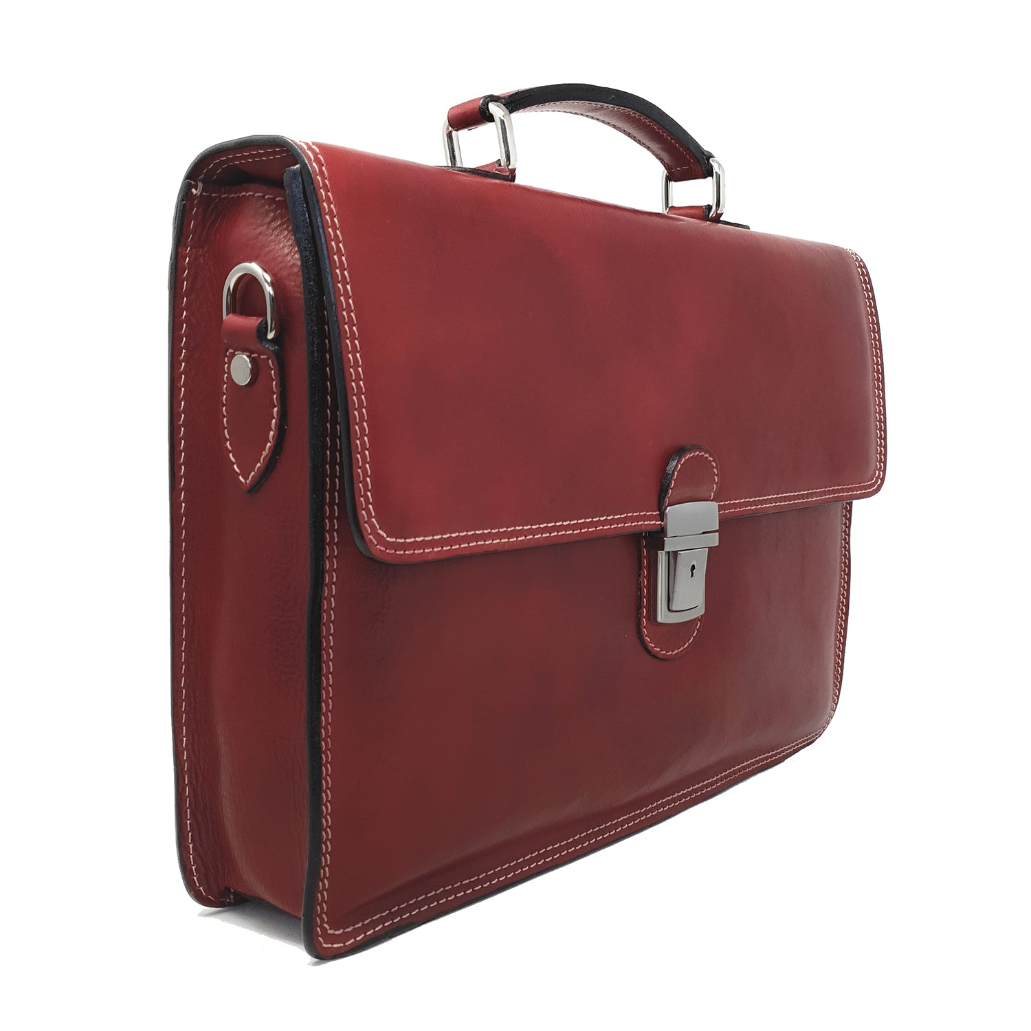 24-Hour Work Bag Men's Document Holder Leather Briefcase - 39x29x8 Cm - G904