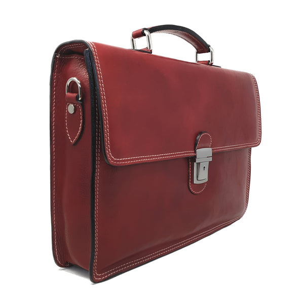 24-Hour Work Bag Men's Document Holder Leather Briefcase - 39x29x8 Cm - G904