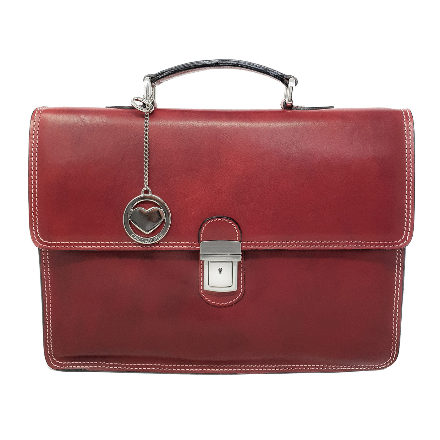 24-Hour Work Bag Men's Document Holder Leather Briefcase - 39x29x8 Cm - G904