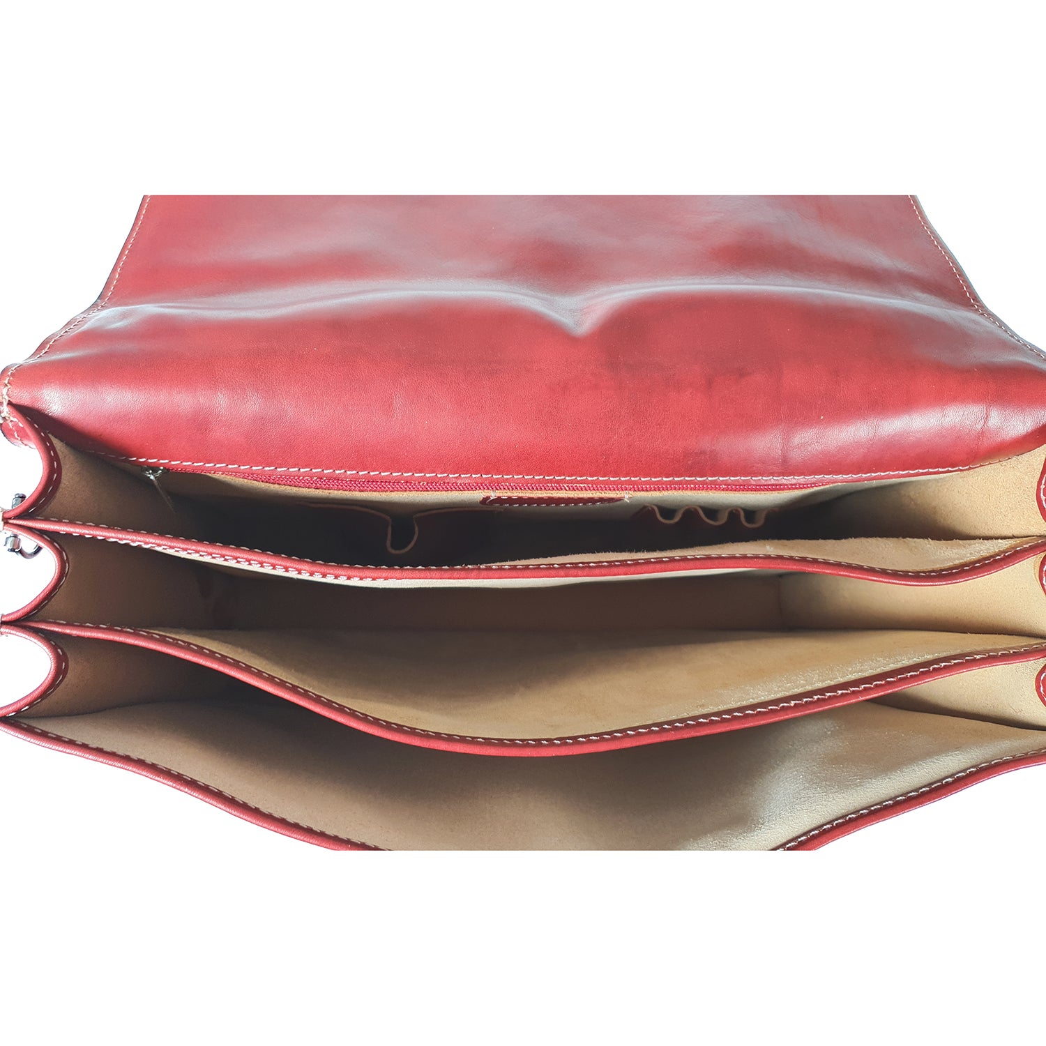 24Hour Work Bag Men's Document Holder Leather Briefcase - 40x29x13 Cm - G906