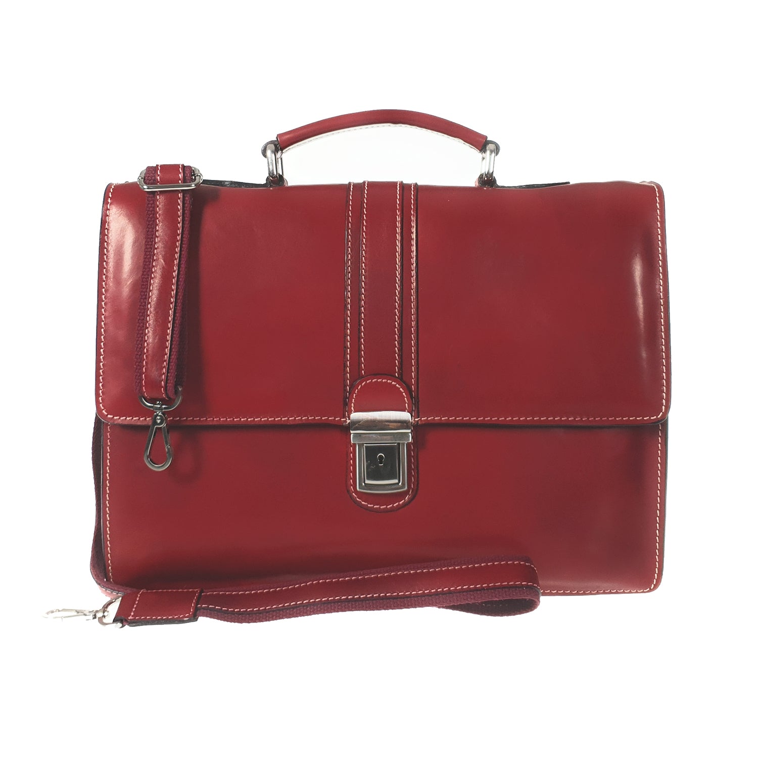 24Hour Work Bag Men's Document Holder Leather Briefcase - 40x29x13 Cm - G906