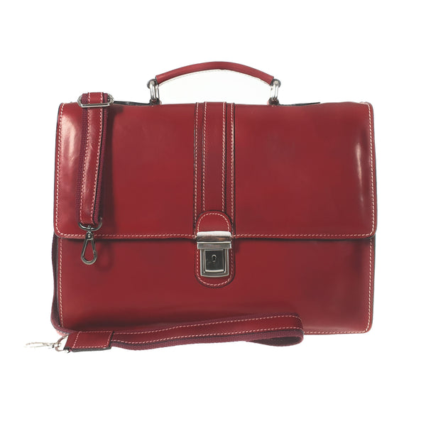 24Hour Work Bag Men's Document Holder Leather Briefcase - 40x29x13 Cm - G906