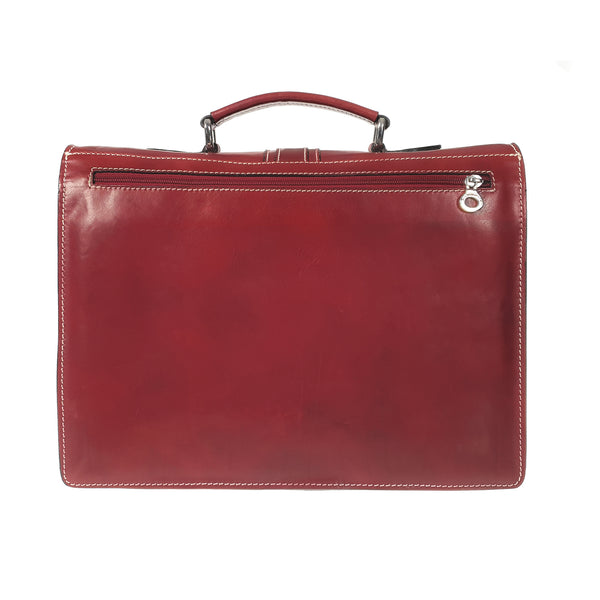 24Hour Work Bag Men's Document Holder Leather Briefcase - 40x29x13 Cm - G906