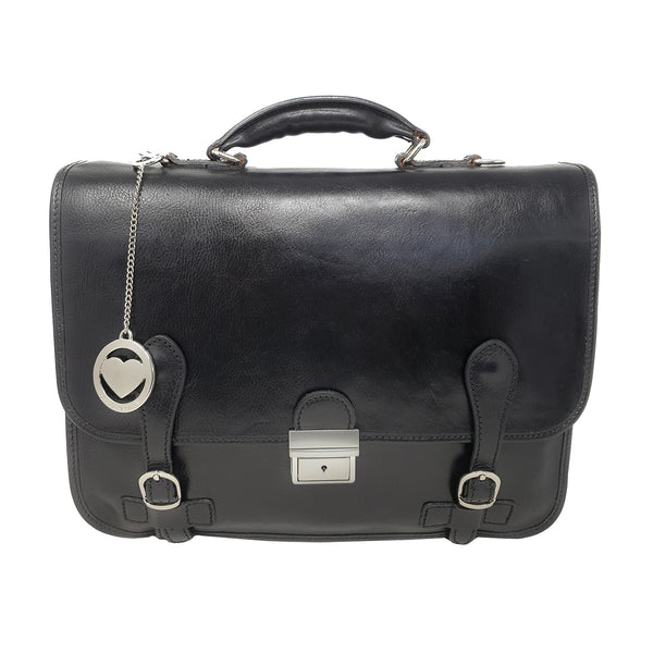 Men's Leather Document Holder Work Bag - 39x29x10 Cm - G958