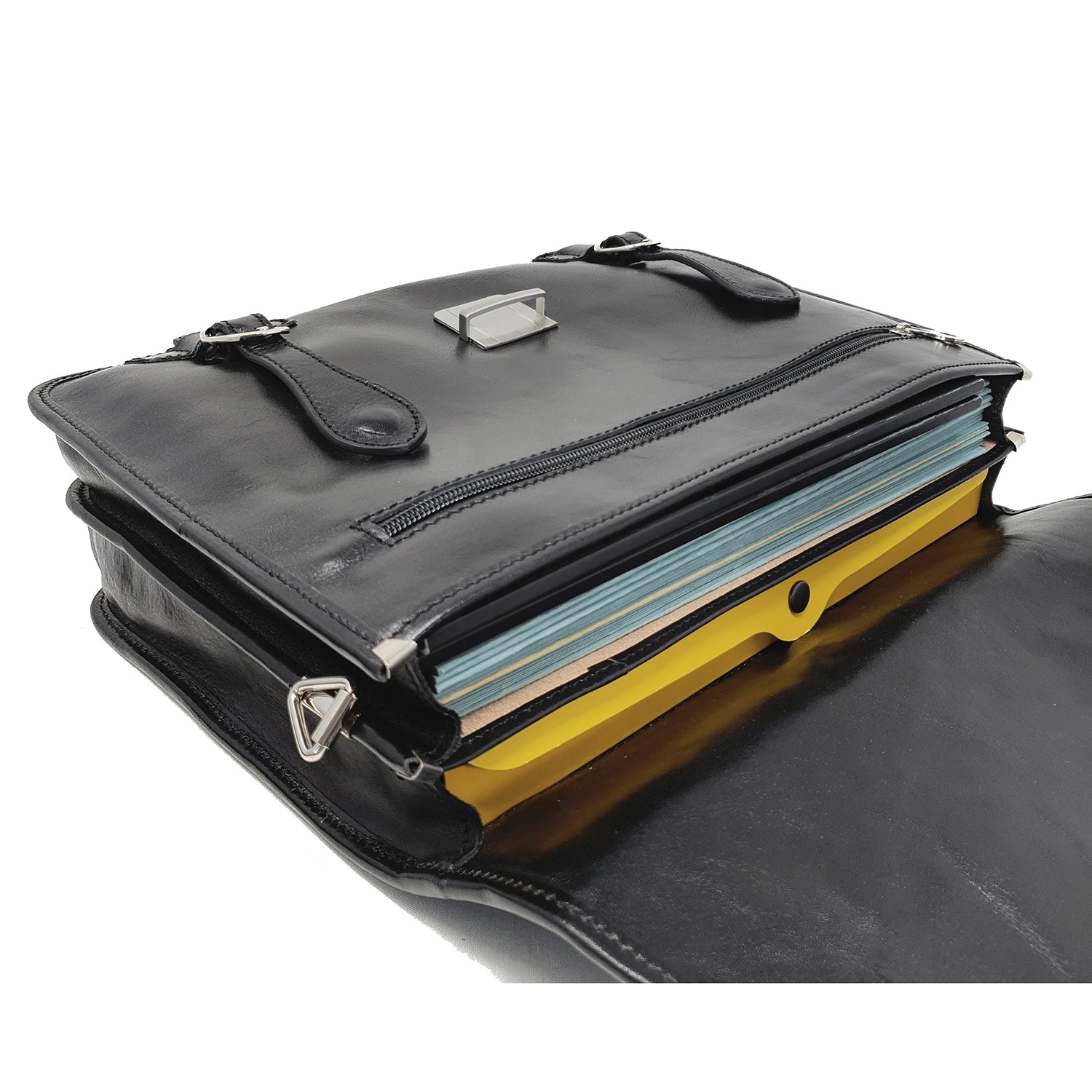 Men's Leather Document Holder Work Bag - 39x29x10 Cm - G958