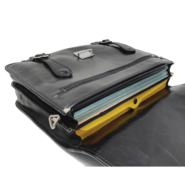 Men's Leather Document Holder Work Bag - 39x29x10 Cm - G958