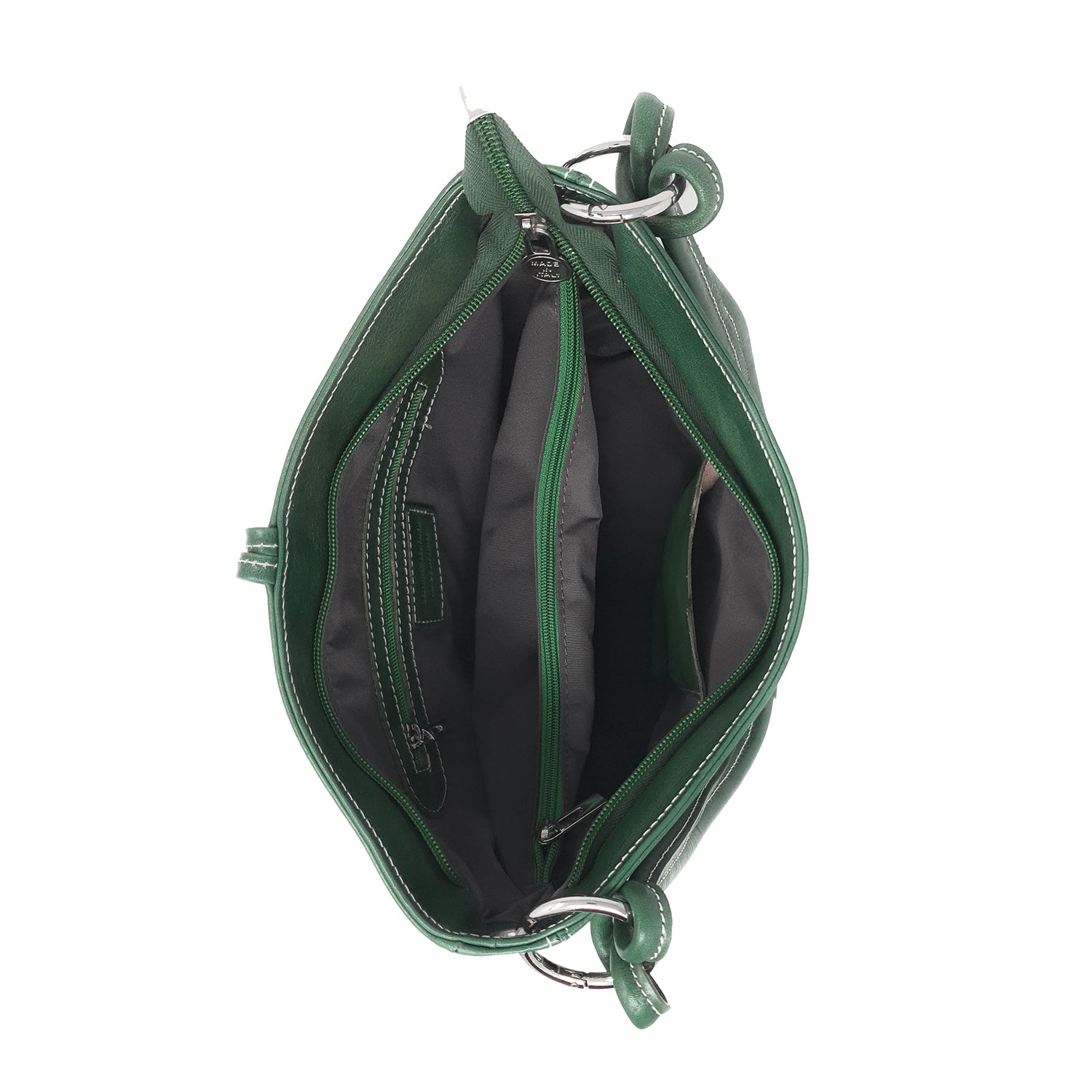 Women's Shoulder Bag in Soft Genuine Leather Made in Italy - 33x26x11 Cm - G095