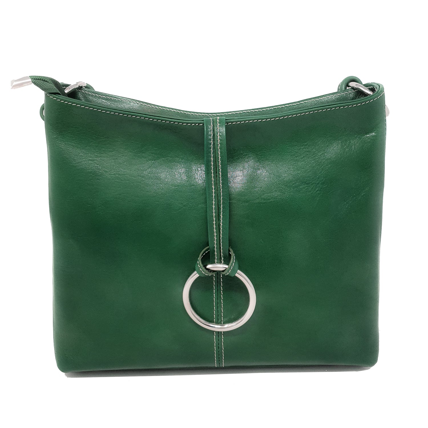 Women's Shoulder Bag in Soft Genuine Leather Made in Italy - 33x26x11 Cm - G095