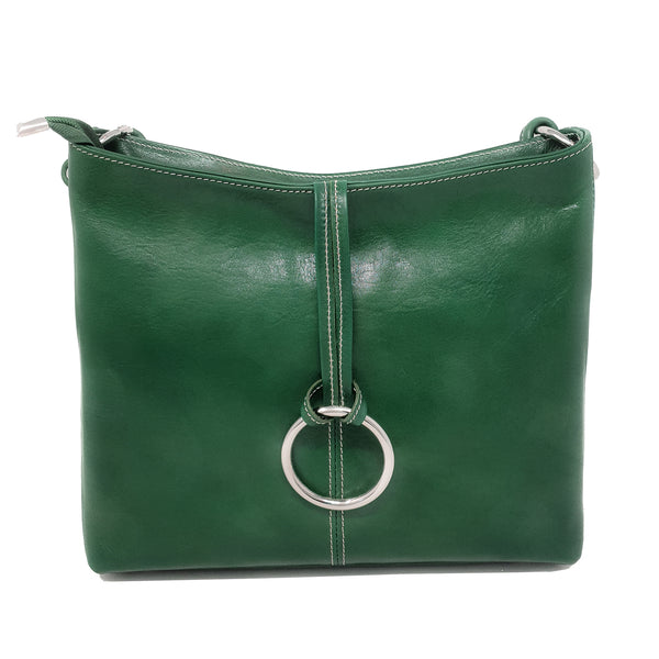 Women's Shoulder Bag in Soft Genuine Leather Made in Italy - 33x26x11 Cm - G095