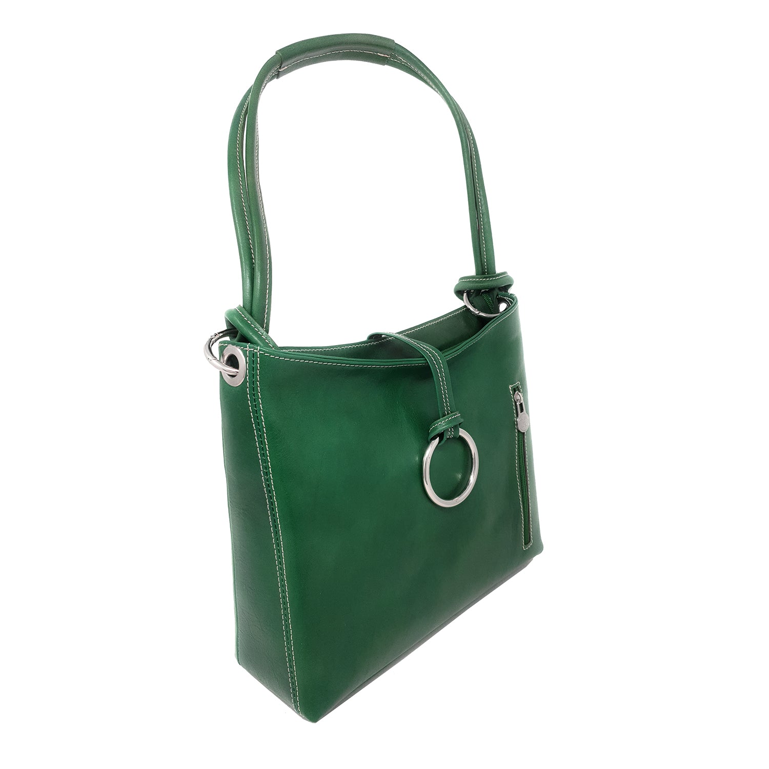 Women's Shoulder Bag in Soft Genuine Leather Made in Italy - 33x26x11 Cm - G095