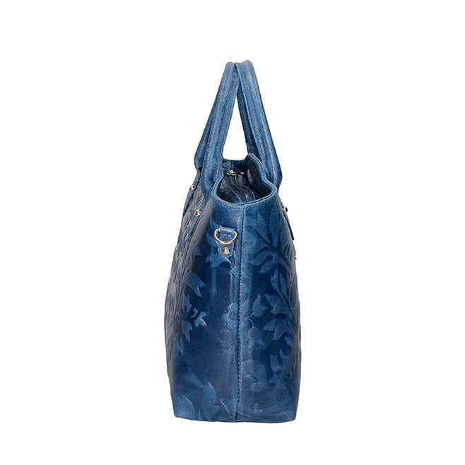 Women's Handbag with Floral Pattern - 80070