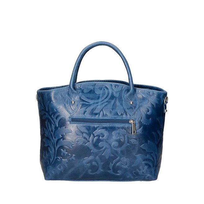 Women's Handbag with Floral Pattern - 80070
