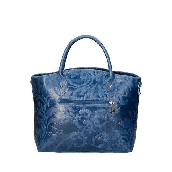 Women's Handbag with Floral Pattern - 80070