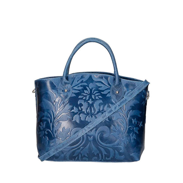 Women's Handbag with Floral Pattern - 80070