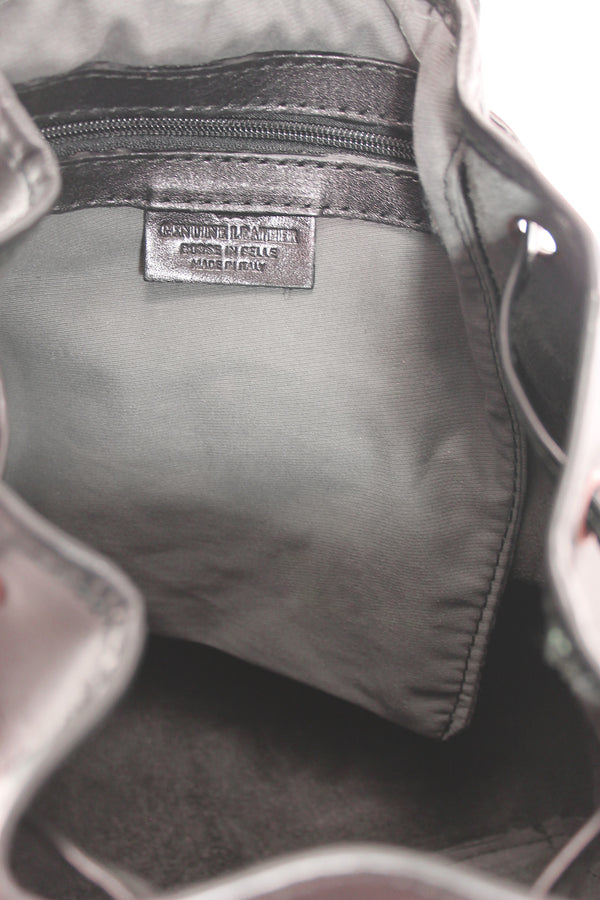 Unisex Leather Backpack Made in Italy - 27x30x13 Cm - 9126