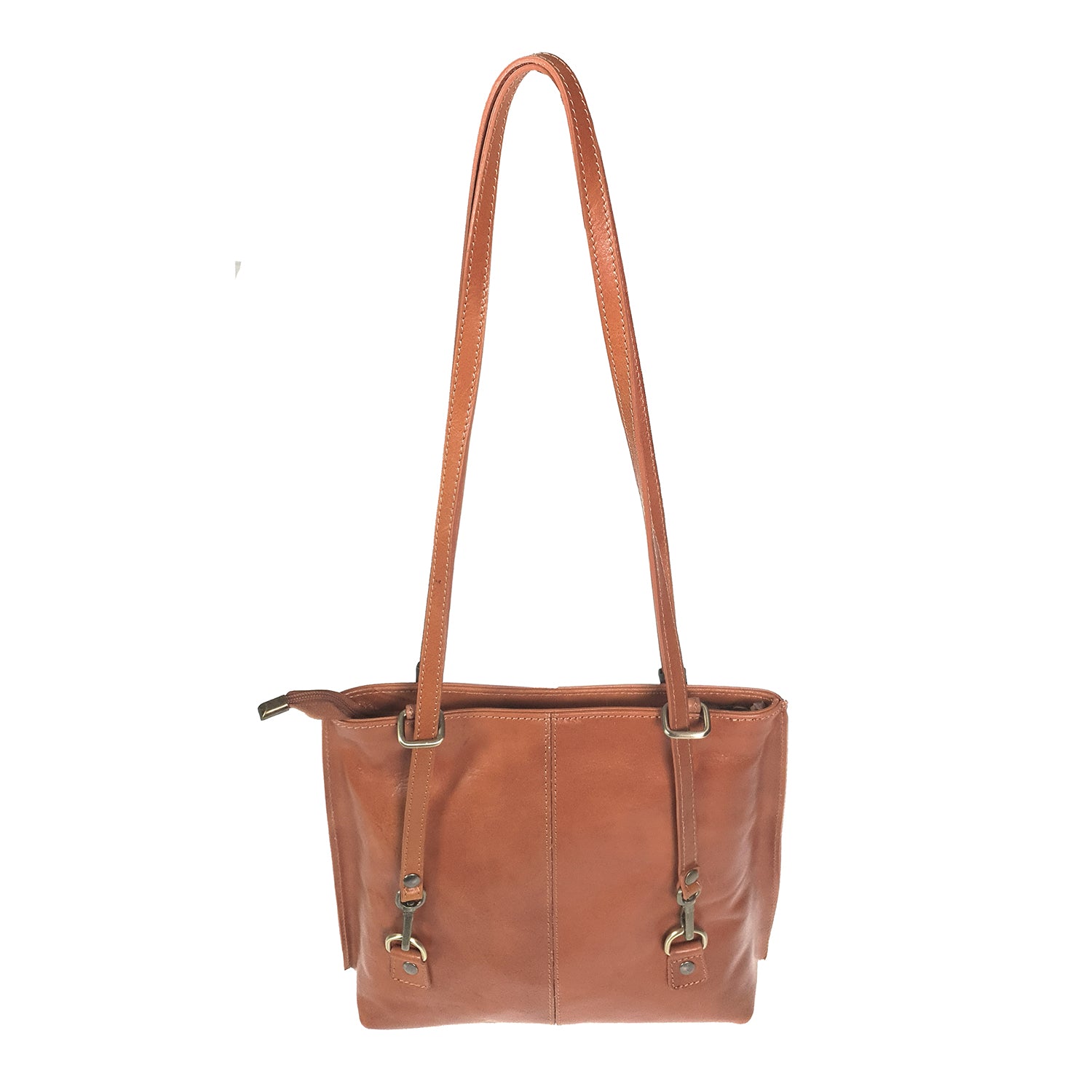 Borsa a Spalla Donna in Morbida Pelle Vera Made in Italy - 29x28x8 Cm - G1355