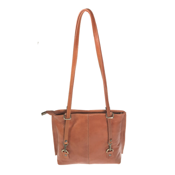 Borsa a Spalla Donna in Morbida Pelle Vera Made in Italy - 29x28x8 Cm - G1355