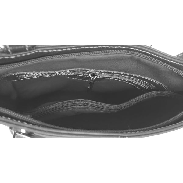 Borsa a Spalla Donna in Morbida Pelle Vera Made in Italy - 29x28x8 Cm - G1355