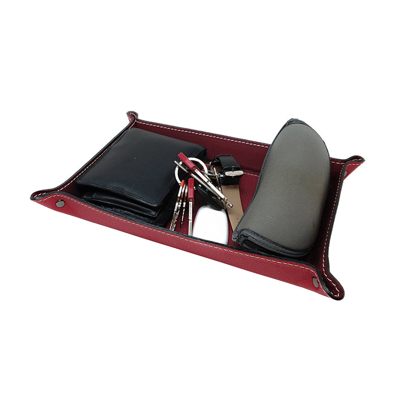 Entryway Tray Organizer in Leather ST02