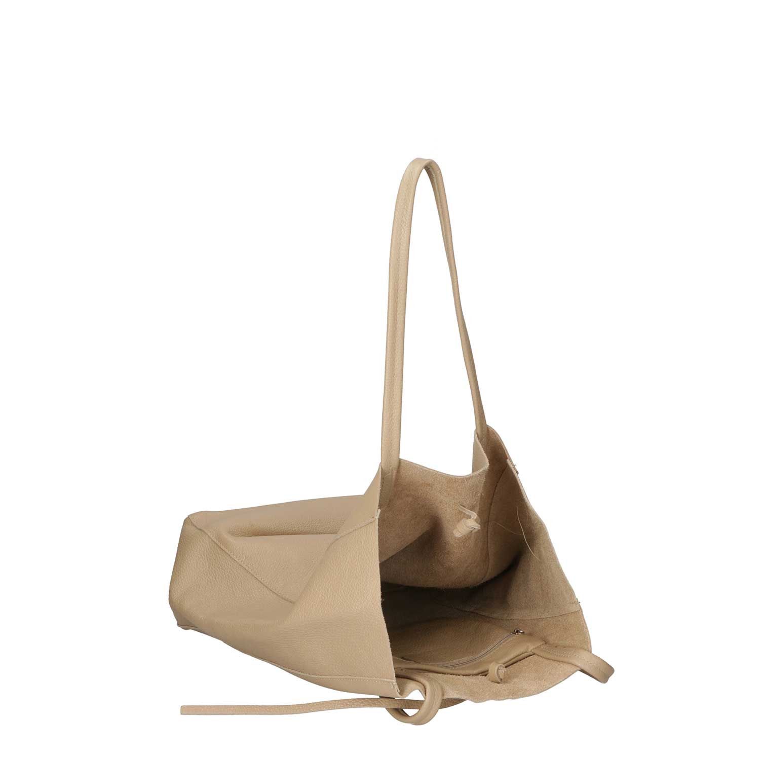 Soft Leather Bucket Bag - 80031