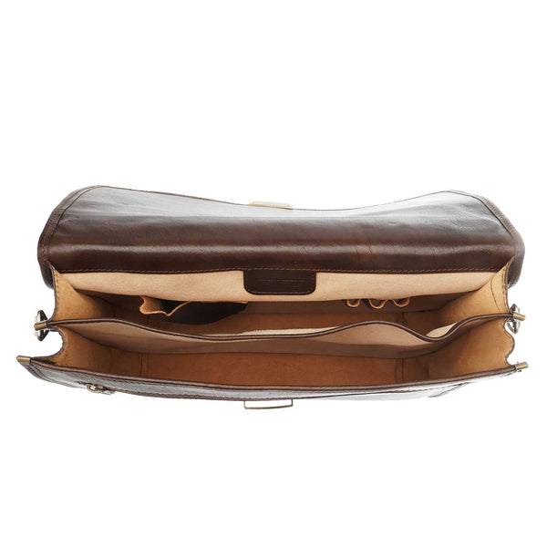 Unisex Leather Work Handbag - 38 x 29 x 10 Cm - 224