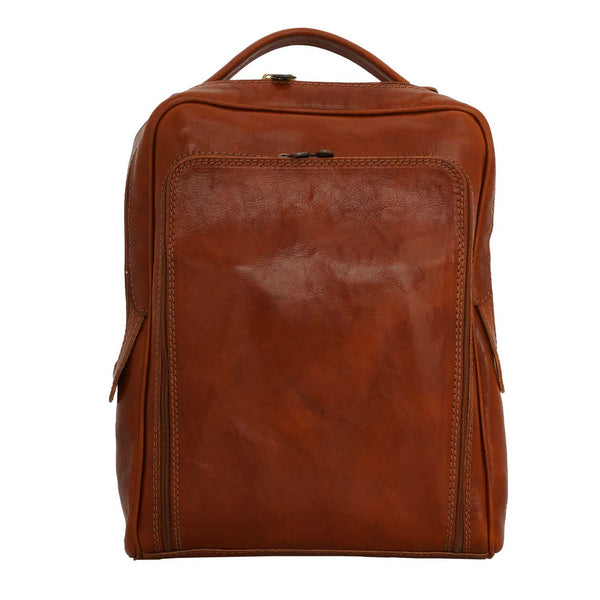 Unisex calfskin backpack - 25 x 35 x 8 Cm - 555