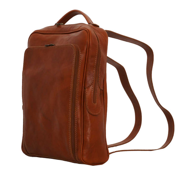 Unisex calfskin backpack - 25 x 35 x 8 Cm - 555