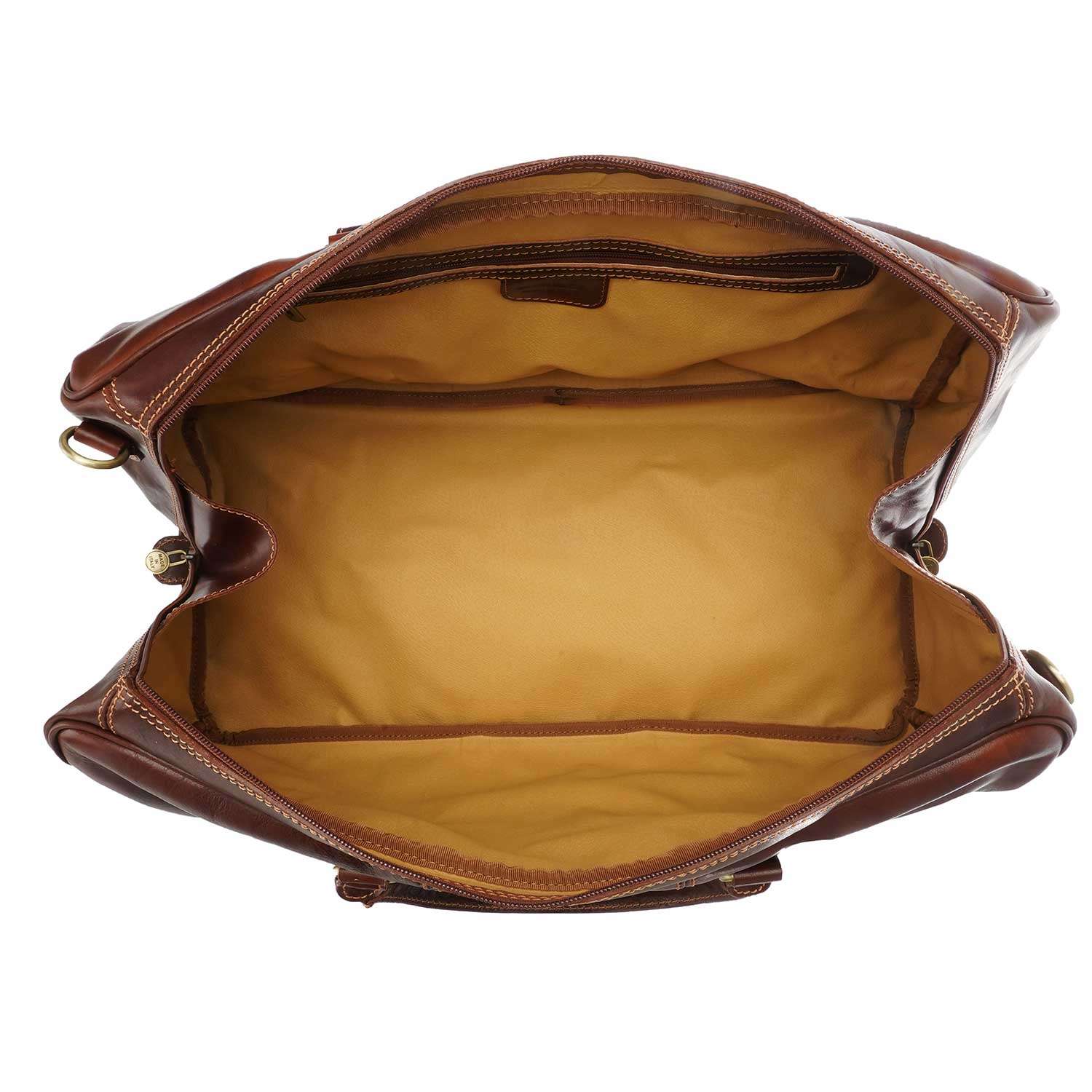 Unisex leather travel bag - 52 x 36 x 27 Cm - 789