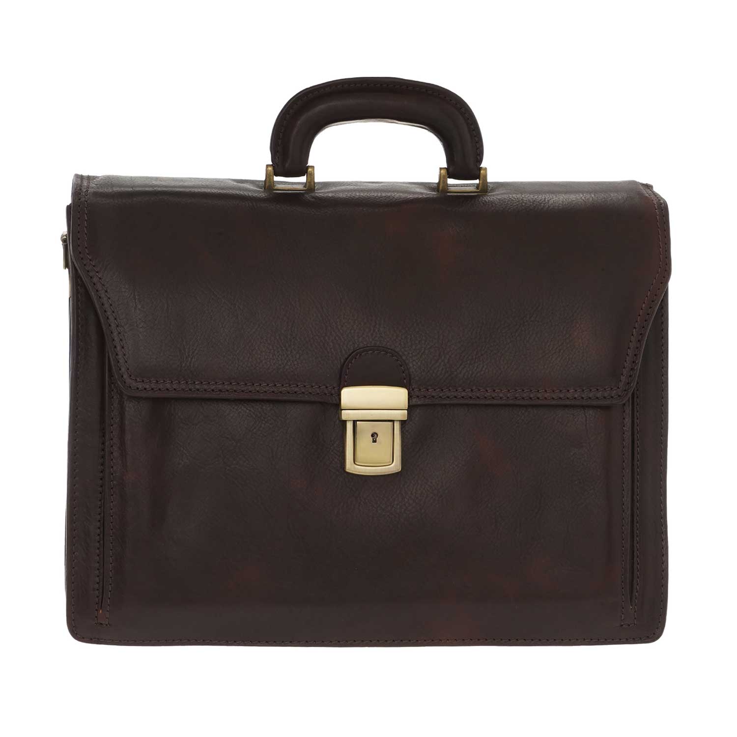 Borsa a mano in pelle di vitello primo fiore - 39 x 28 x 14 Cm - 1011