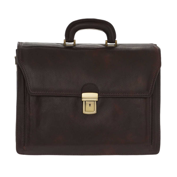 Handbag in first flower calf leather - 39 x 28 x 14 Cm - 1011