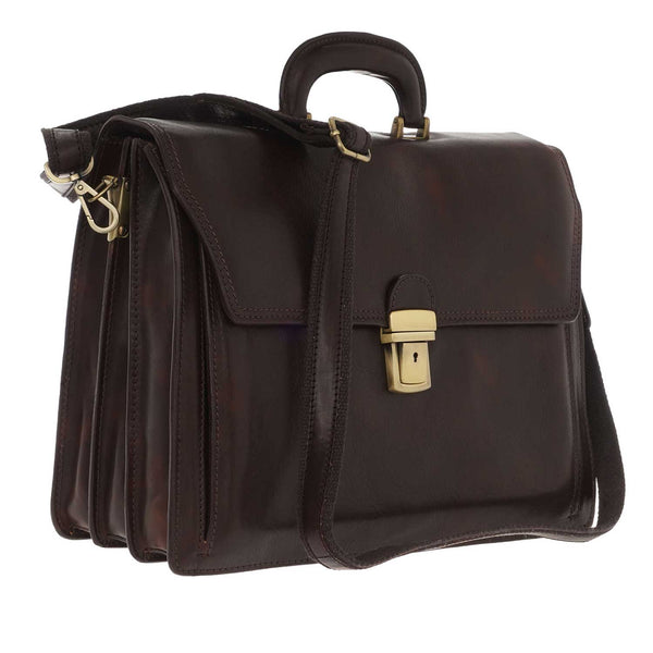Borsa a mano in pelle di vitello primo fiore - 39 x 28 x 14 Cm - 1011
