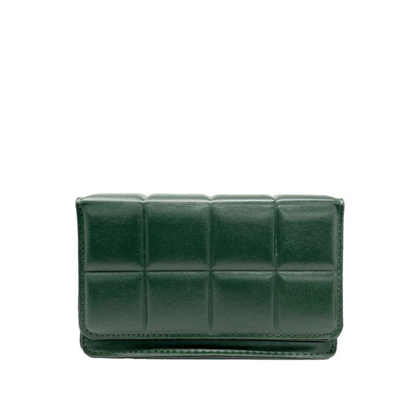 Small Quilted Vegan Leather Handbag for Women - E001