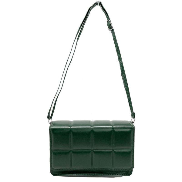 Small Quilted Vegan Leather Handbag for Women - E001