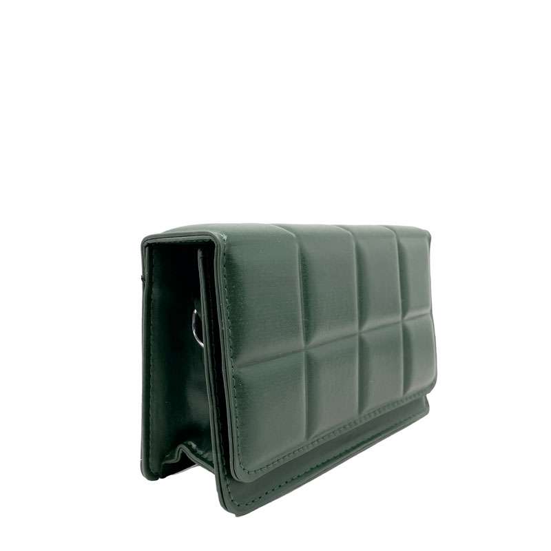 Small Quilted Vegan Leather Handbag for Women - E001