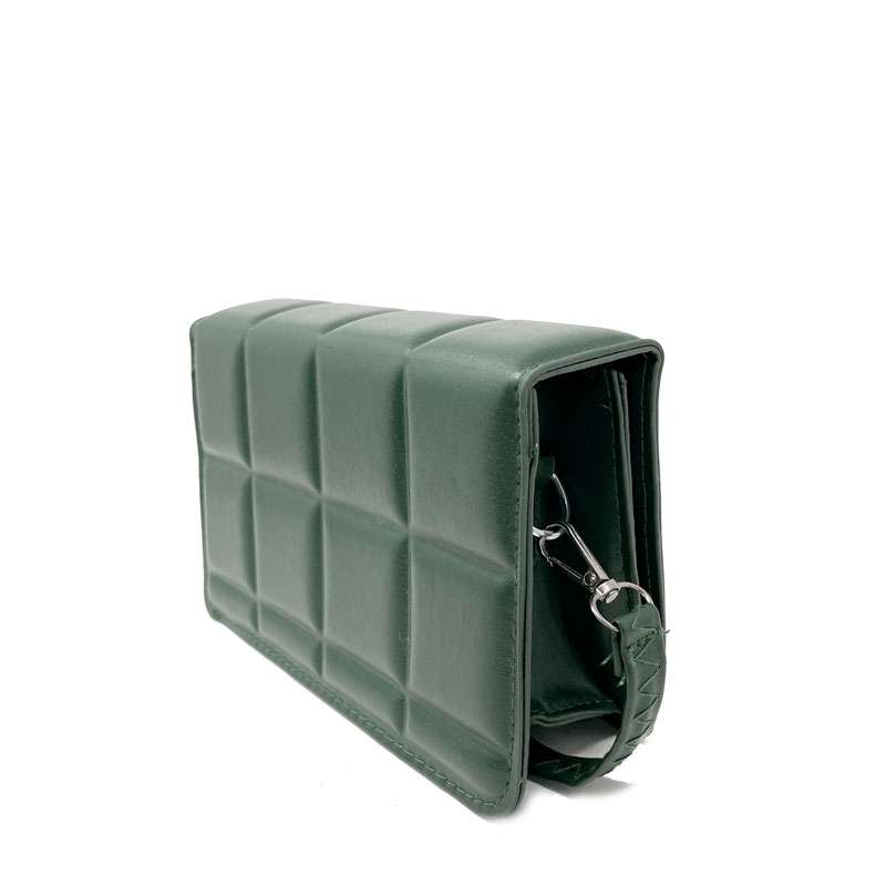 Small Quilted Vegan Leather Handbag for Women - E001