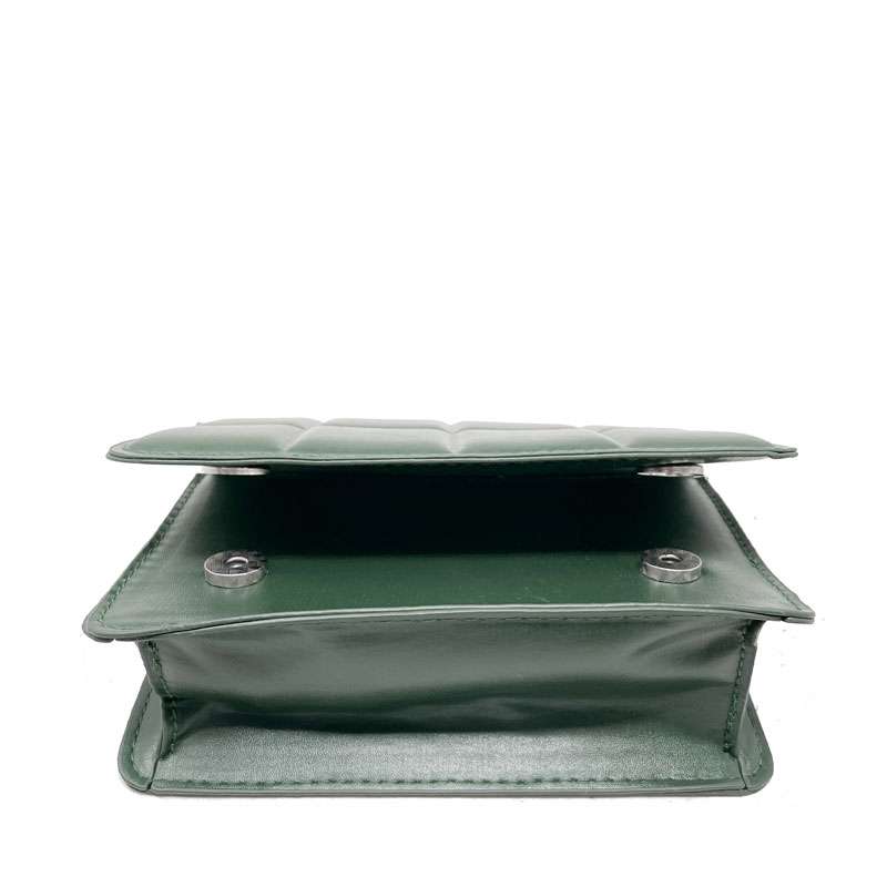 Small Quilted Vegan Leather Handbag for Women - E001