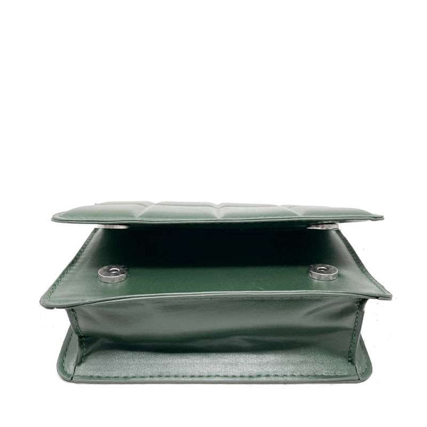 Small Quilted Vegan Leather Handbag for Women - E001