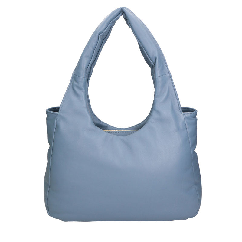 Women's Leather Shoulder Bag Nappa Print - 6502