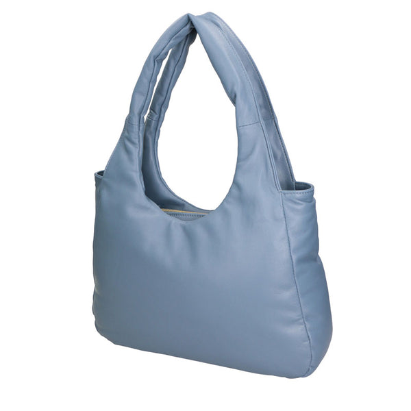 Women's Leather Shoulder Bag Nappa Print - 6502