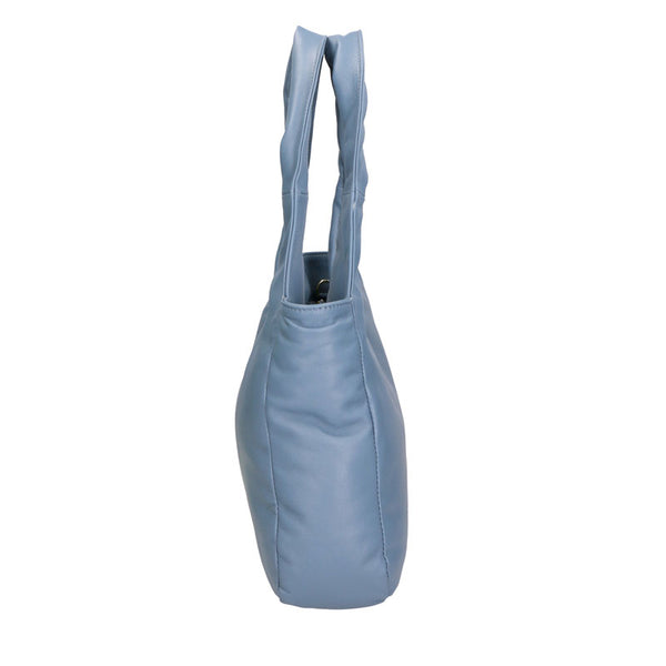 Women's Leather Shoulder Bag Nappa Print - 6502