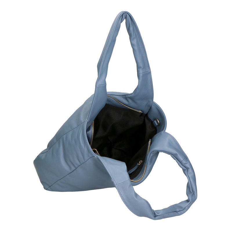 Women's Leather Shoulder Bag Nappa Print - 6502