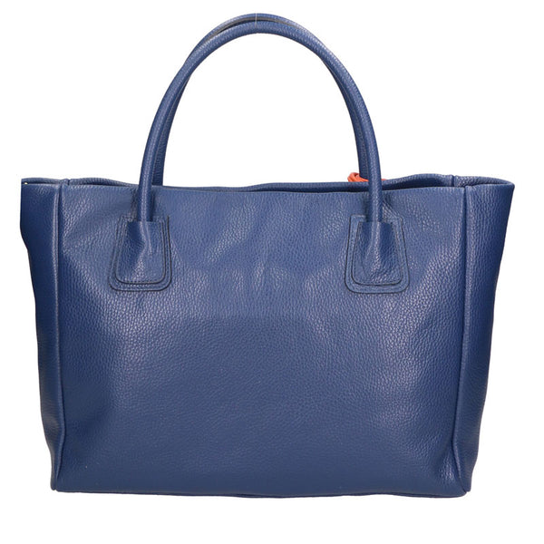 Large Leather Handbag for Women with Pendant - 6503