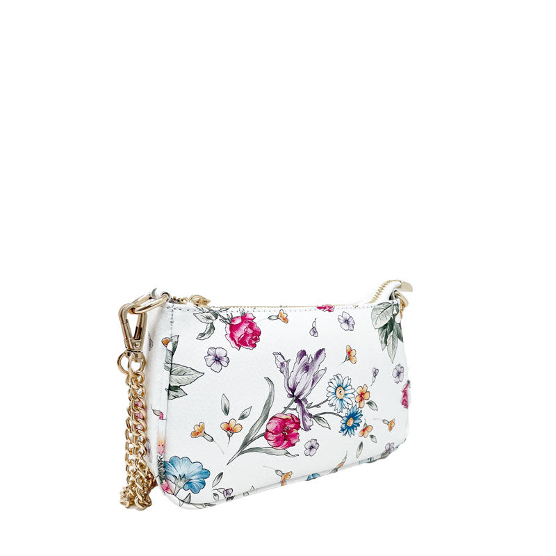Small Floral Clutch Shoulder Bag for Women with Chain - K057